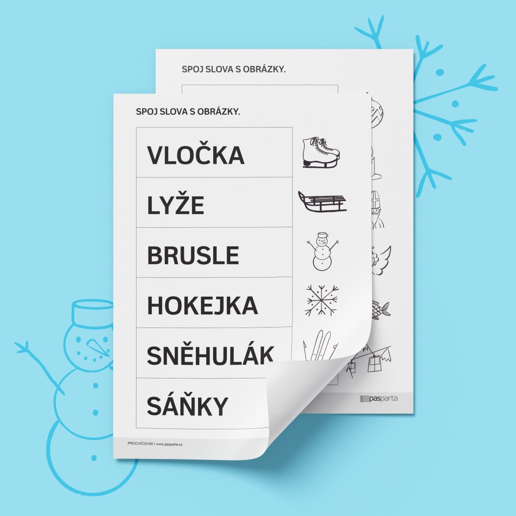 Procvičovak ČTU PÍŠU ROZUMÍM ZIMA obr 1