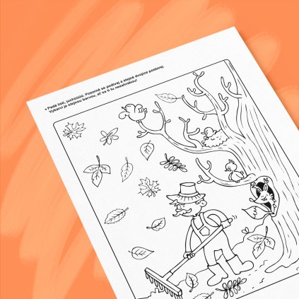 Podzimní listy – zrakové vnímání