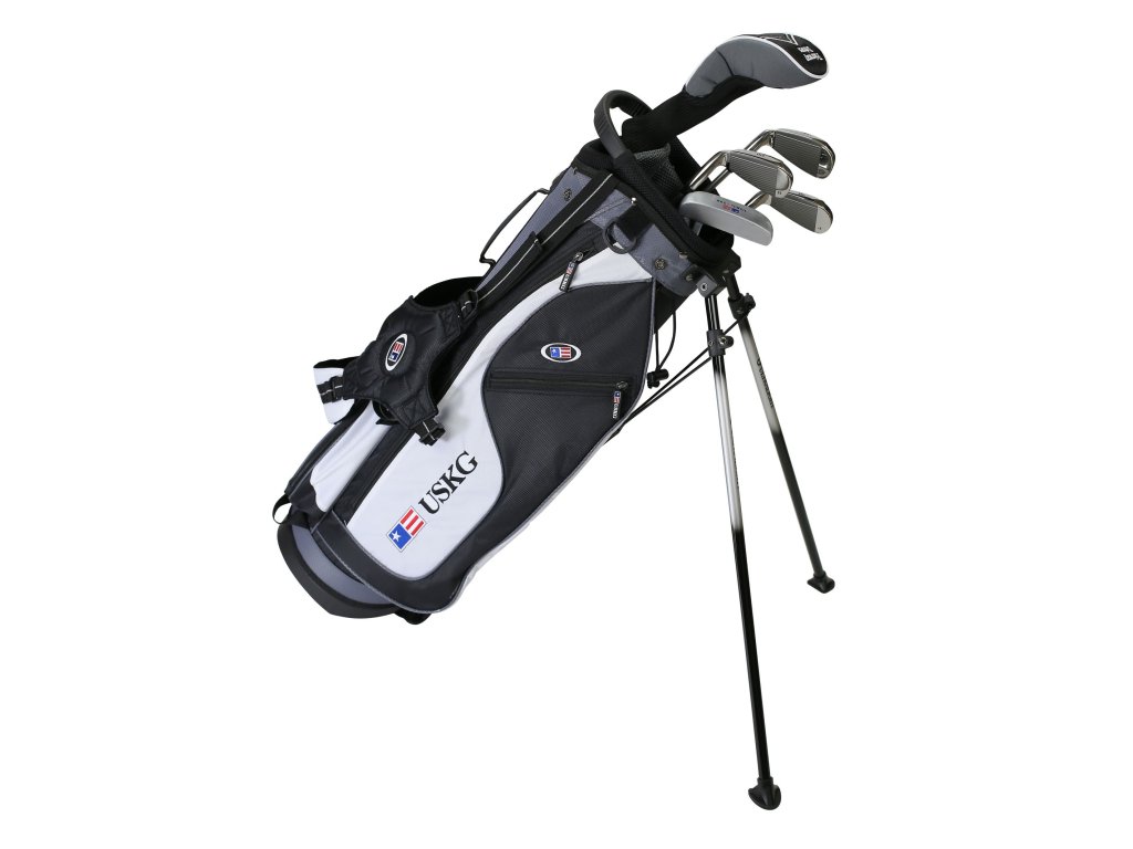 24561 UL57 WT 15 5Club Stand Bag black white grey