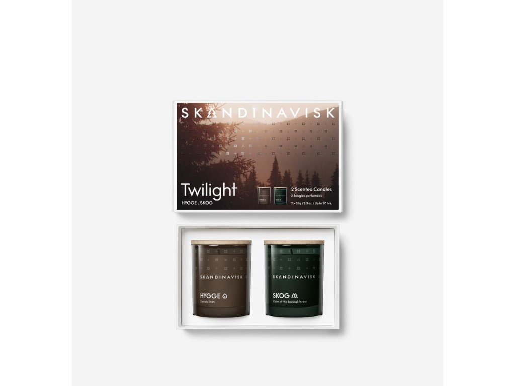 Dárkový set 2 svíček TWILIGHT 2x 65 g