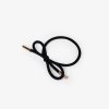 Hair Tie Bow Metal Plain Black 7350104900687