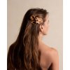 Leather Bow Small On Hair Clip Camel 7350104902094 01