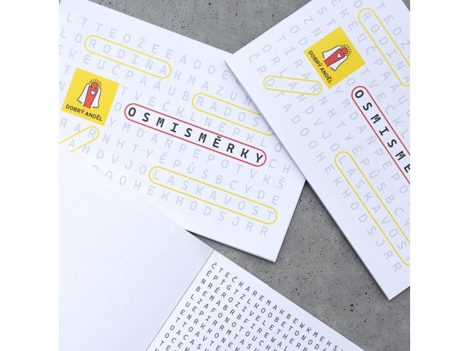 Bloček s cestovní hrou Osmisměrky.