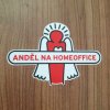 Samolepka Anděl na homeoffice s logem Dobrý anděl