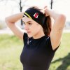 Černá sportovní čelenka Dobrý anděl