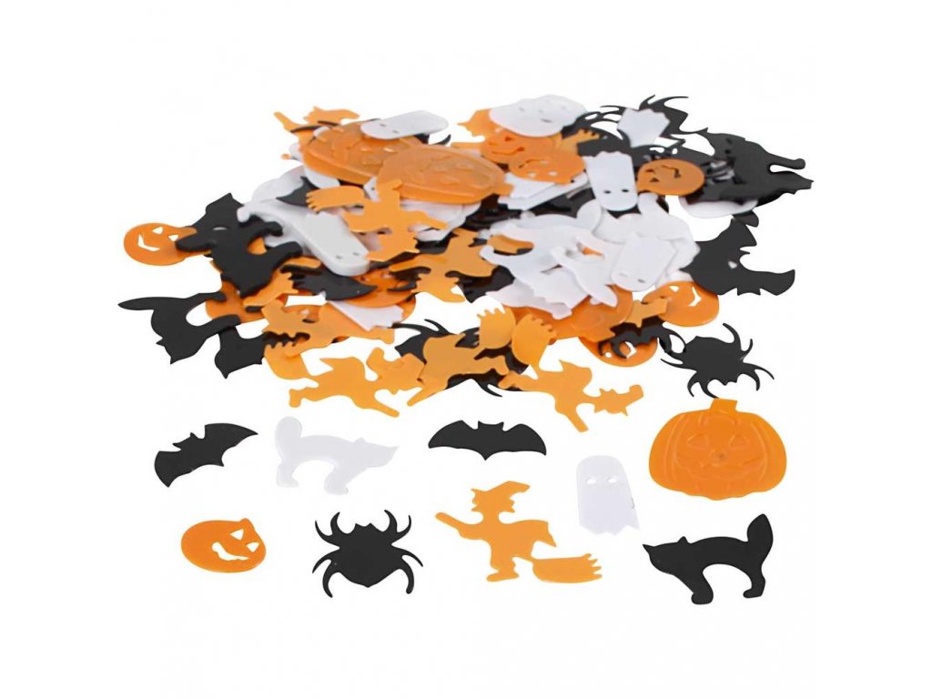Výseky (konfety) Halloween - mix