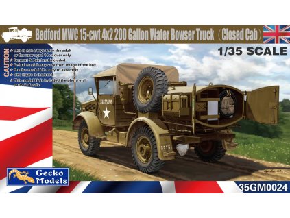 1/35 Bedford MWC 15-cwt 4x2 200 Gallon Water Bowser Truck (Closed Cab)