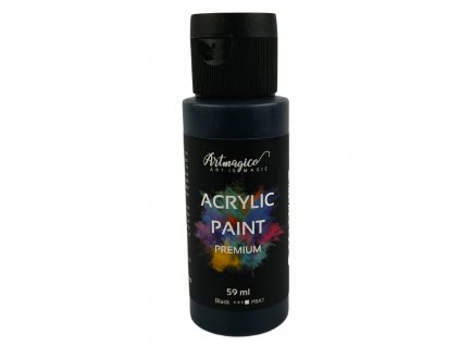 Artmagico - akrylové barvy Premium 59 ml Barva: Black