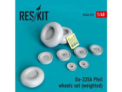 Do-335А "Pfeil" wheels set (weighted) (1/48)