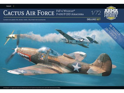 1/72 Cactus Air Force Deluxe Set – F4F-4 Wildcat® and P-400/P-39D Airacobra over Guadalcanal 1/72 -