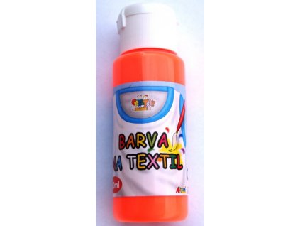Barva na textil 60ml - fluorescent oranžová (f.orange)