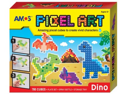 Korálková sada bez žehlení PIXCEL Dino 24x20 cm - 6406