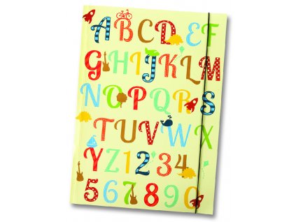 Školní desky s motivem - A3 - motiv "ABC-abeceda"