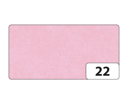 Hedvábný papír - 50 x 70 cm - 20 g/m2 - 26 listů - SVĚTLE RŮŽOVÁ