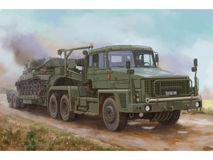 1/35 Scammell Commander with 62 tonne Crane Fruehauf semi-trailer