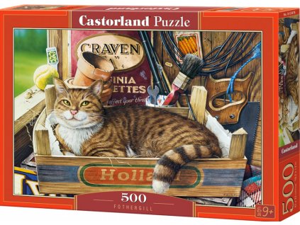 Puzzle Castorland 500 dílků - Kočka v krabici