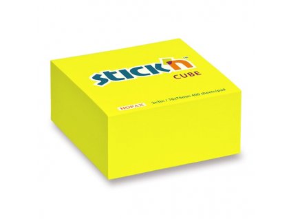 Samolepicí bloček Hopax Stick’n Neon Notes 76 × 76 mm, 400 listů