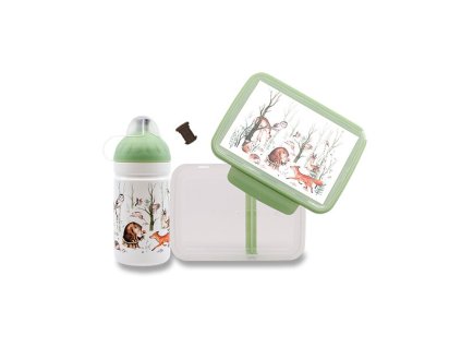 Set Zdravá lahev 0,5 l a Zdravá sváča Lesní zvířátka