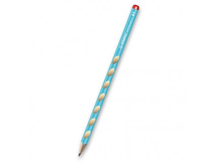 Grafitová tužka Stabilo Easygraph S HB, pro praváky, výběr barev modrá