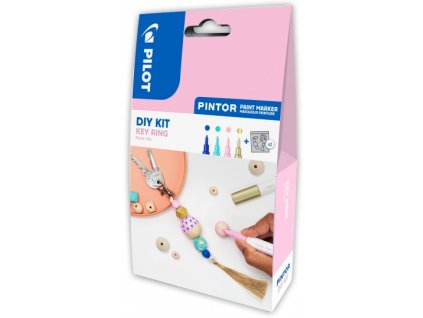 Pilot Pintor, akrylový popisovač Extra Fine, sada 4 kusů / Přívěsek na klíče 4077/S4