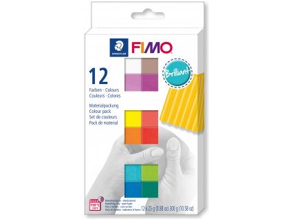 FIMO Soft sada 12 barev 25 g BRILLIANT