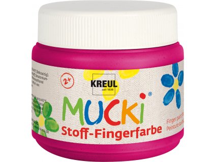 Prstová barva na textil MUCKI 150 ml růžová