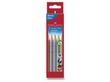 Pastelky Faber-Castell Jumbo Grip Metallic 5 barev