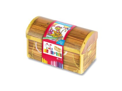 Dětské fixy Faber-Castell Connector truhla, 33 barev