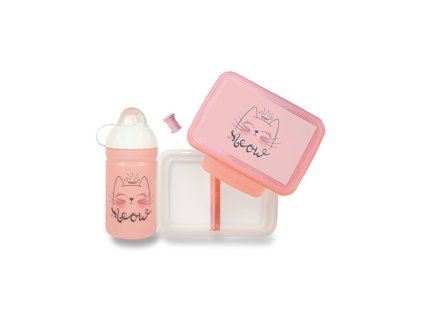Set Zdravá lahev 0,5 l a Zdravá sváča Mňau