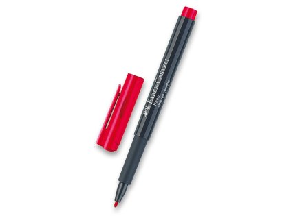 Popisovač Faber-Castell Neon výběr barev červená