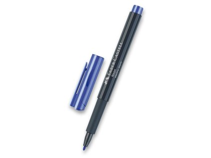 Popisovač Faber-Castell Neon výběr barev modrá