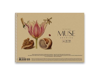 Spirálový náčrtník Shkolyaryk Muse Drawing A4, 30 listů