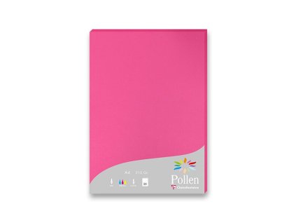 Barevná dopisní karta Clairefontaine A4, 25 ks růžová, A4