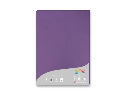Barevná dopisní karta Clairefontaine A4, 25 ks fialová, A4