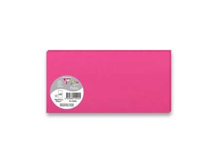 Barevná dopisní karta Clairefontaine 106 x 213 mm do DL obálek, 25 ks, výběr barev růžová, DL