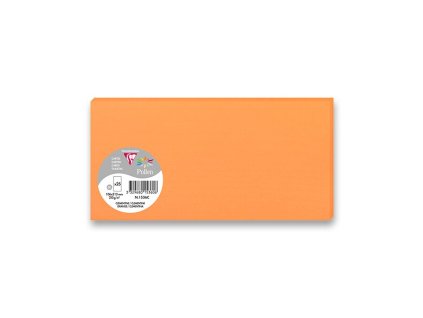 Barevná dopisní karta Clairefontaine 106 x 213 mm do DL obálek, 25 ks, výběr barev oranžová, DL