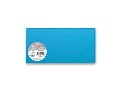 Barevná dopisní karta Clairefontaine 106 x 213 mm do DL obálek, 25 ks, výběr barev modrá, DL