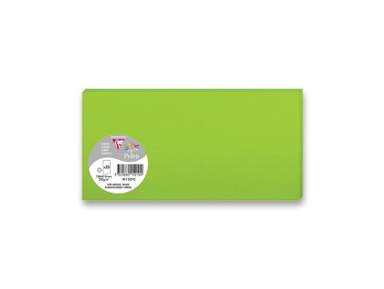 Barevná dopisní karta Clairefontaine 106 x 213 mm do DL obálek, 25 ks, výběr barev zelená, DL