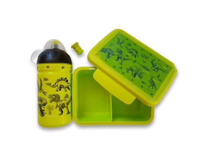 Set Zdravá lahev 0,5 l a Zdravá sváča Dinousauři