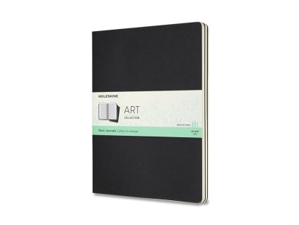 Hudební notes Moleskine XL, 3 ks, černé