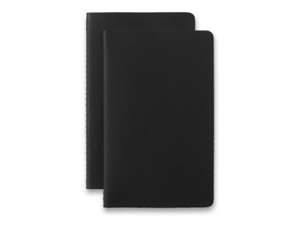 Sešity Moleskine Smart - měkké desky L, linkované, 2 ks, černé