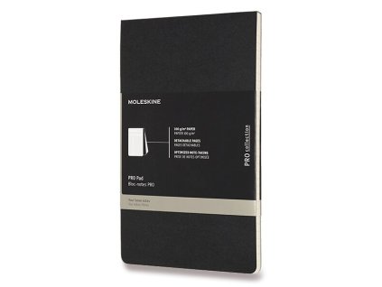 Poznámkový blok Moleskine Professional L, linkovaný, černý