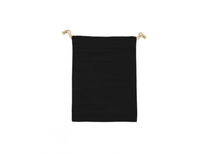 Sáček bavlněný se šňůrkou MINIS,140 g/m², 10 x 14 cm, černá (Black)