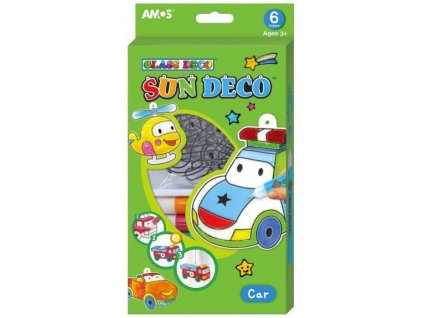 Sada barviček na sklo - 6 barev 10,5 ml + 6 sklíček AUTO 6596