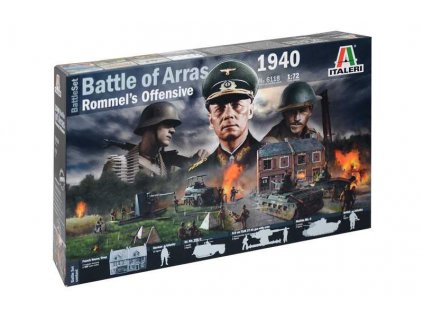 Model Kit diorama 6118 - WWII BATTLESET - Battle of Arras 1940 - Rommel's Offensive (1:72)
