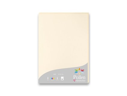 Barevná dopisní karta Clairefontaine A4, 25 ks krémová, A4
