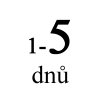 1 až 5 dnů