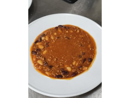 2025-09-02 Úterý, Menu 1 - 300g Chilli con carne, chleba (1,3,7)