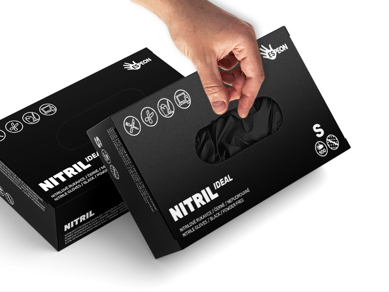 Postup pro navlékání a snímání rukavic