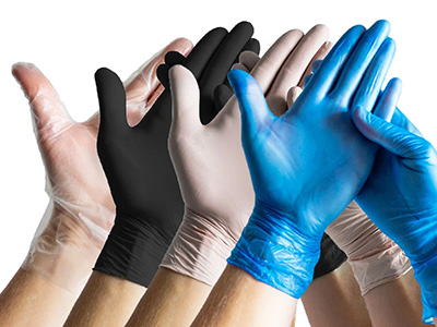 NITRIL vs VINYL vs LATEX vs TPE rukavice